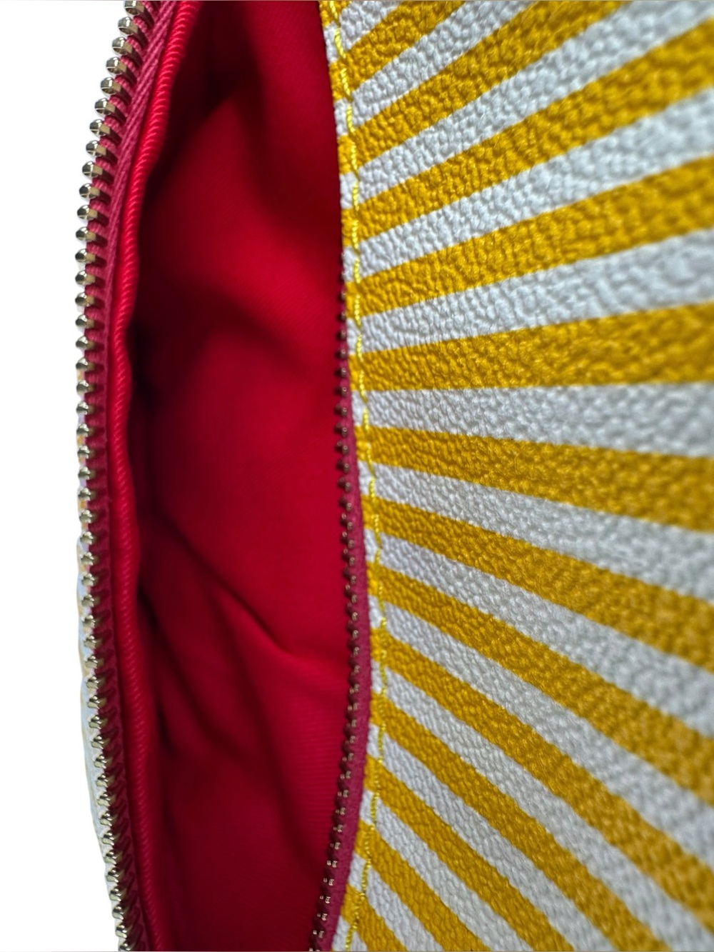 ๐ NWT Dooney & Bourke Striped Coated
Cotton Shopper Tote Yellow K9782515 - Picture 7 of 14